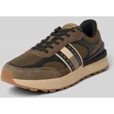 Lage sneakers van leermix