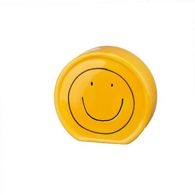 Aardewerk vaas smiley