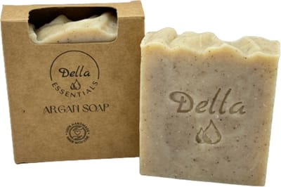 Della Essentials Arganolie Zeep - Voedende Handgemaakte Zeep - Biologisch & Vegan - 100 gram