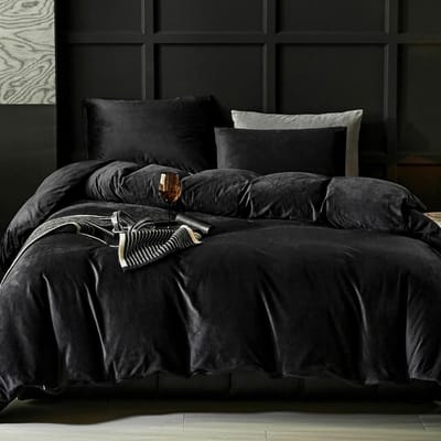 Dailygoods- Dekbedovertrek 135 x 200 cm - Flanellen Beddengoedset - Kussensloop 80 x 80 cm - Warm Winterbeddengoed - Öko-Tex Gecertificeerd - Cashmere Touch
