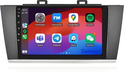 CarPlay autoradio geschikt voor Subaru Outback | 2015 t/m 2020 | Android 13 | Draadloos Apple CarPlay & Android Auto | 2GB + 32GB | QuadCore processor | Denago DNG-A200 | 2025 model | 2015 2016 2017 2018 2019 2020 | Bluetooth & Wifi