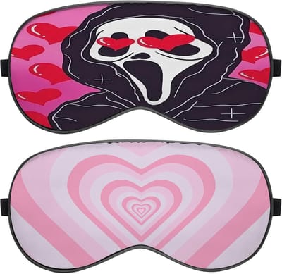 2 Stuks Zijden Slaapmasker met Verstelbare Riem - Ideaal voor Vrouwen, Mannen en Kinderen