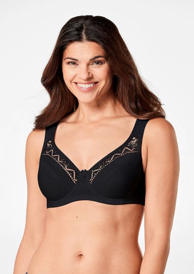 Beha, cup E - zwart - Gr. 75 B van Goldner Fashion