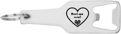 Akyol - beste opa ever flesopener - Opa - lievelings opa - cadeau - familie - verjaardag - grandpa - heart - 105 x 25mm