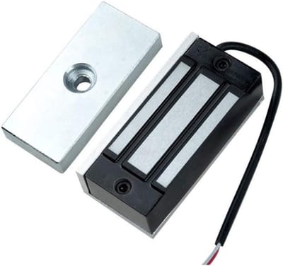 Elektrisch Slot - Magnetisch Slot - Toegangscontrole Systeem - Waterdichte Behuizing - 60 kg Houdkracht - Zilverkleurig