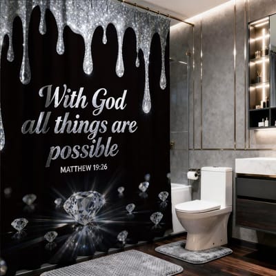Dailygoods- Douchegordijn 3D Waterdicht - Douchegordijnset met 12 Haken - Afmetingen 183x183 cm - Zacht Polyester - Badkamergordijn voor Hotels