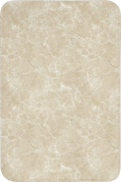 Badmat 60x90 cm - Antislip - Lichtbeige - Marmer - Diffusie adering - Badmatten voor badkamer - Badkamermat - Douchemat - Badkamer mat