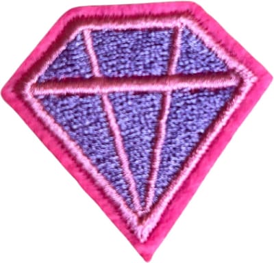 Diamant strijk embleem - patch - patches - stof & strijk applicatie