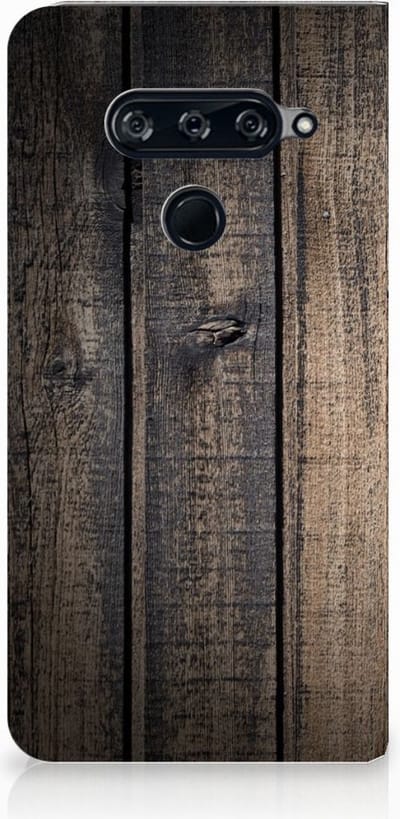 LG V40 Thinq Book Wallet Case Steigerhout