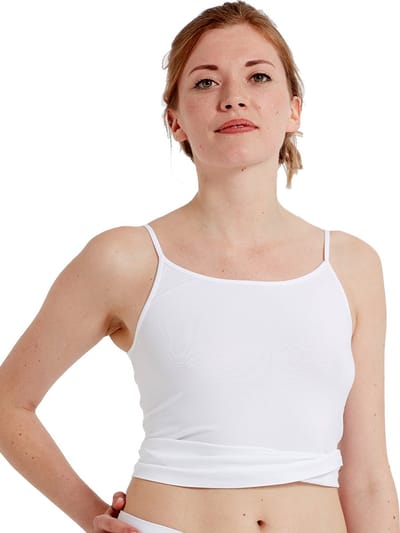 Pretty Polly Topje - Eco-Wear - Naadloze - Cami - Vest - M/L - Wit