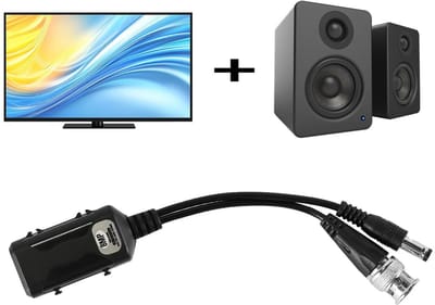 Allecto - Twisted Pair Transmitter - Video en Voeding - tot 8MP - CCTV Camera's - Hoogwaardige Beeldkwaliteit - Ideaal voor Beveiliging - Geschikt ...