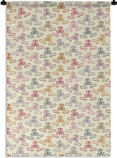 Wandkleed - Wanddoek - Strik - Patronen - Geboorte - 120x180 cm - Wandtapijt