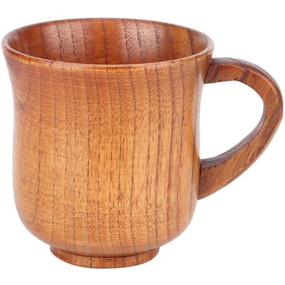 Tasse Mug 270ml Écologique Durable Eau Lait Café avec Anse pour Usage Domestique(Couleur de peinture 201-300ml) brown