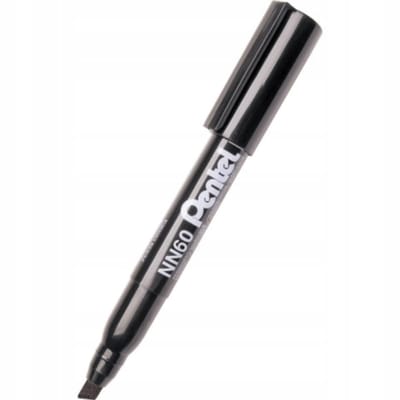 Pentel NN60 permanente marker zwart stompe punt 3,9-5,8 mm