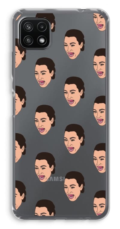 Case Company® - Hoesje geschikt voor Samsung Galaxy A22 5G hoesje - Ugly Cry Call - Soft Cover Telefoonhoesje - Bescherming aan alle Kanten en Schermrand
