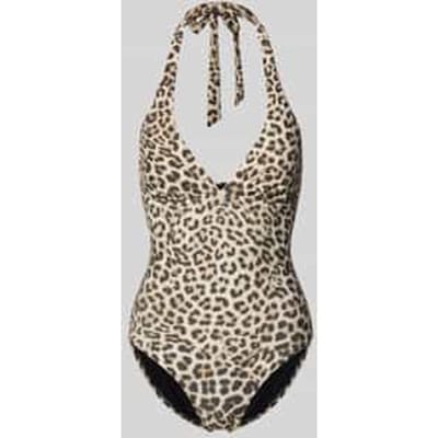 Badpak met halter in all-over look