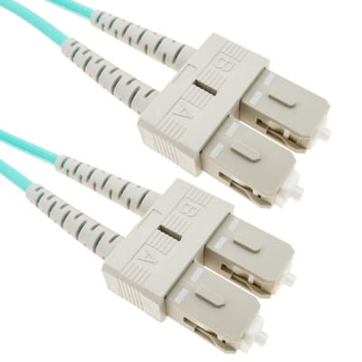 BeMatik - Multimode OM4-glasvezelkabel MMF duplex 50µm / 125µm SC-SC 1m