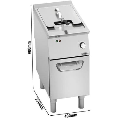 GGM Gastro Elektro Fritteuse - 18 Liter - 18 kW Zilver