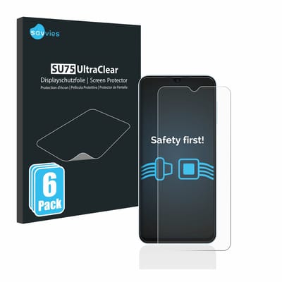 Savvies - Screenprotector voor Samsung Galaxy A13 - Folie Beschermfolie transparant 6 Stuks