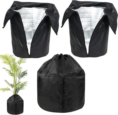3-delige winterplantenbeschermingspotten - Winterplanten vorstbeschermingshoes | Bloempotbeschermingszak | Antivries winterpotplantenhoes