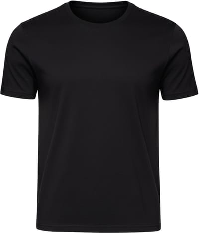 OMBRE T-shirt - Regular Fit - Katoen - Korte Mouw Zwart S