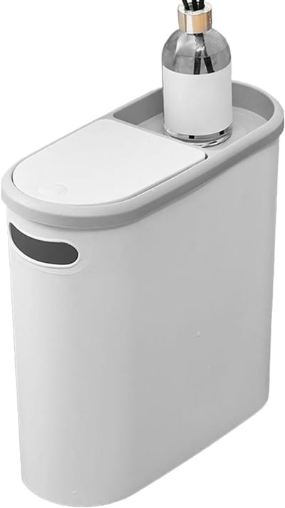 Keuken prullenbak - Afvalemmer binnen - Afval organiseren - Drukdeksel met lekprotectie - 10 liter capaciteit - Zwart