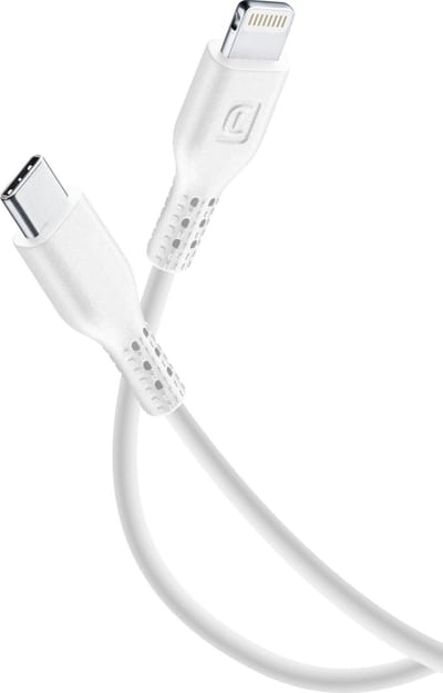 Cellularline - Usb kabel, usb-c to Apple lightning 1,2m, wit