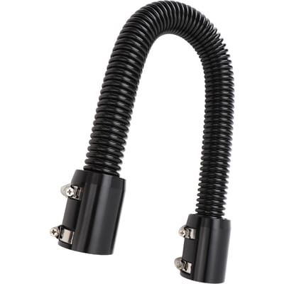 Radiatorslang 24 inch Roestvrij Staal Efficiënte Koeling Radiator Koelvloeistofslang Kit voor 1‑1 4 inch 1‑1 2 inch 1‑3 4 inch 1‑5 8 inch zwart