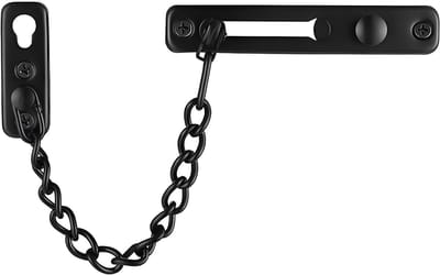 Deurketting Veiligheid - Extra Beveiliging - Voordeur Beveiligen - Anti Diefstal - 6.7 Inch Ketting - Mat Zwart