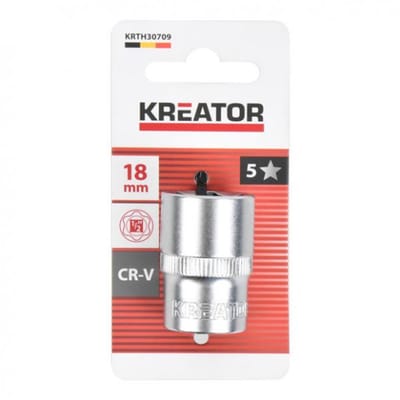 Kreator Dopsleutel KRTH30709 - 18 mm - Voor bouten en moeren
