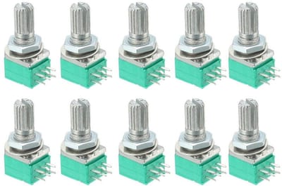 Variabele Weerstanden - Draaipotentiometer - Elektronica Projecten - Dubbele Draai - 50 K Ohm - null