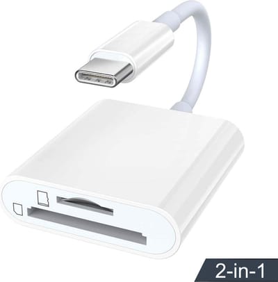 Femur 2-in-1 SD Kaartlezer voor Micro SD kaart - SD kaart - Geschikt voor Telefoon, PC en Tablet met USB-C aansluiting