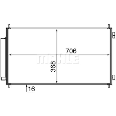 Condensator, airconditioner MAHLE AC 719 000S