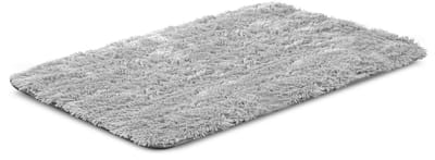 Hondenbedmat 50x70 cm shaggy lichtgrijs antislip