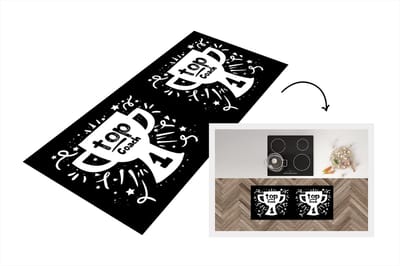 Keukenloper - Loper keuken - Quotes - Coach - Top - 120x50 cm - Keukenloper vinyl