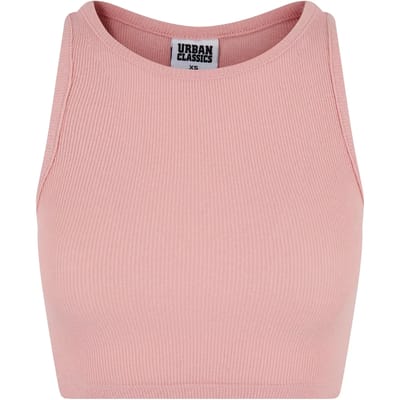 Urban Classics - Rib Crop top - M - Roze