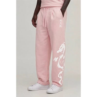 Joggingbroek Met Ballonpasvorm En Drakenprint Gewassen | Pink | Size XS