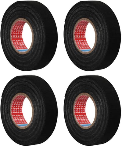 Allecto Plus - Zwarte rubber pakketten voor keelemmer en hittebestendige isolatie (19 mm x 15 m) - Set van 4stuks