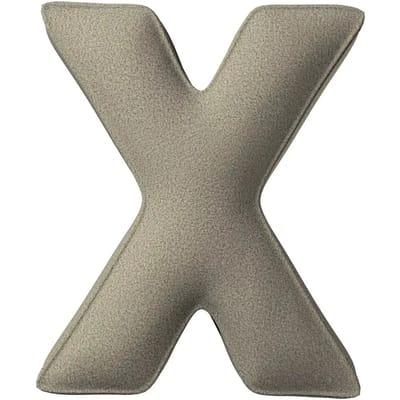 Kussen letter x Yellow Tipi Boucle