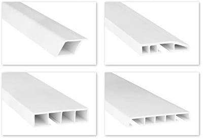 Holle Kamerprofielen PVC Afdeklijsten - 2 Meter - Voor Binnen en Buiten