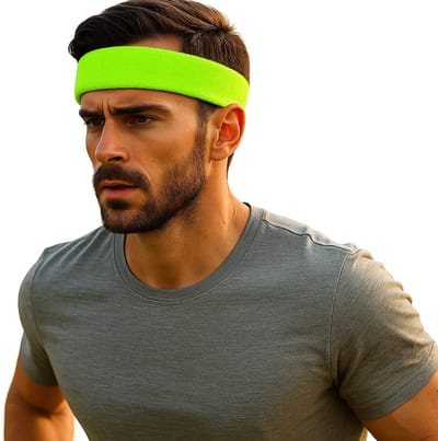 Hoofdband I Hoofdbandje I Zweetband I Zweetbandjes I Hoofd I Sportbandje I Neon Groen