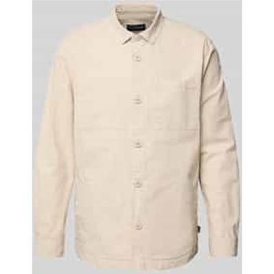 slim fit overshirt van puur katoen model 'RICKFELL'