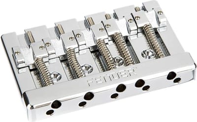 Fender HiMass Brugassemblage voor 5-snarige Bas - Chroom met Messing Zadels