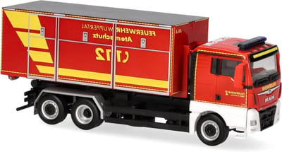 Vrachtwagen model - Modelvoertuig miniatuur - Modelbouw en decoratie - Schaalgetrouw 1:87 - 155 cm - rood