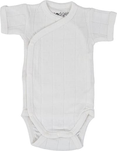 Lodger - Aanbieding rompers - Overslagromper lange mouwen - Maat 80 - Wit