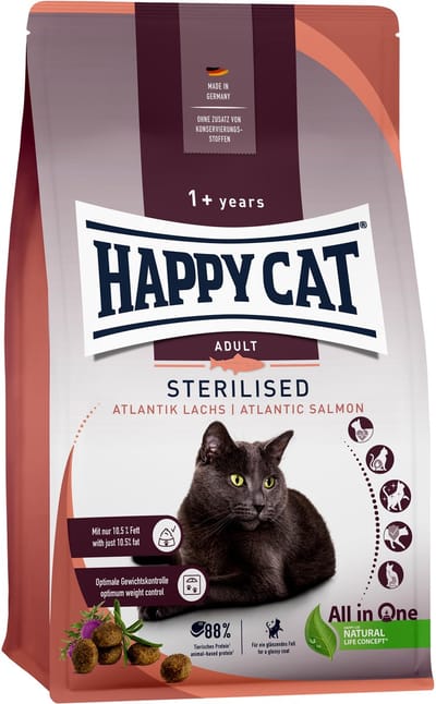 Happy Cat Sterilised Kattenvoer - Zalm - 1,3 kg