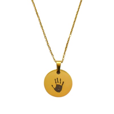Ketting met Handafdruk Goud