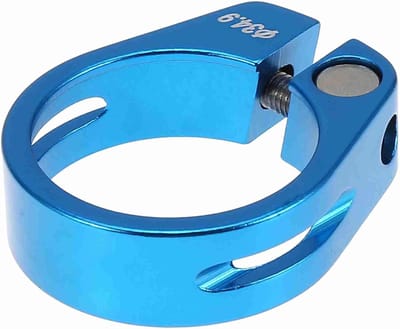 VT Goods - Fiets Zadel Klem - Aluminium - Blauw - Lichtgewicht en Duurzaam - Geschikt voor Mountain en Racefietsen - 34.9mm Diameter