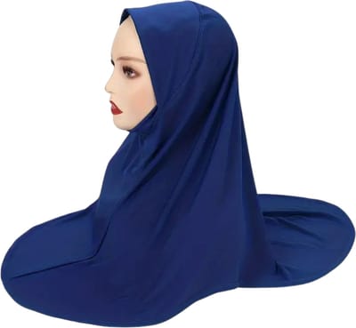 Nivard Hoofddoek - Hijab - Dames - Abaya - Sjaal - Islamitische Kleding - Moslim Kleding - Alhamdulillah - Blauw