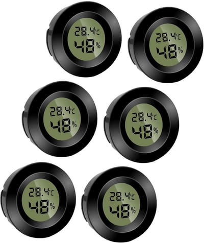 Ronde Digitale Mini Thermometer en Hygrometer voor Binnen